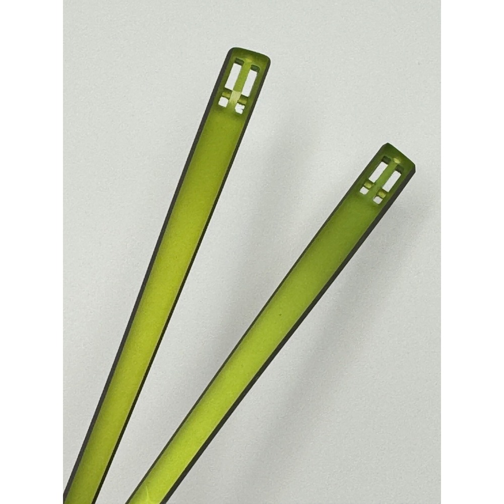 Dilem Interchangeable Eyeglass Temples Arms FROSTED LIME SLIM Retro Tech France